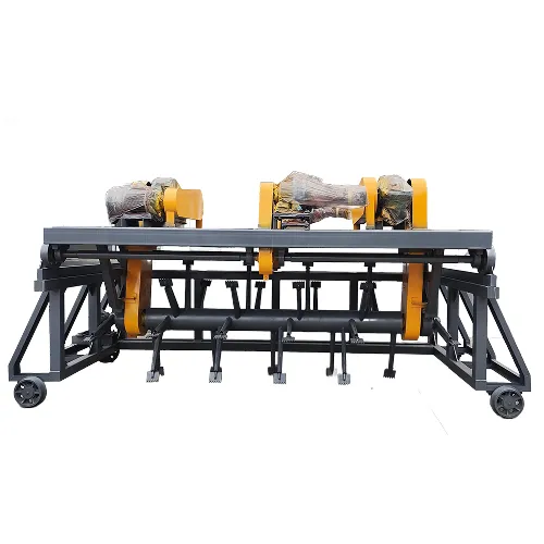 Trough type stacker