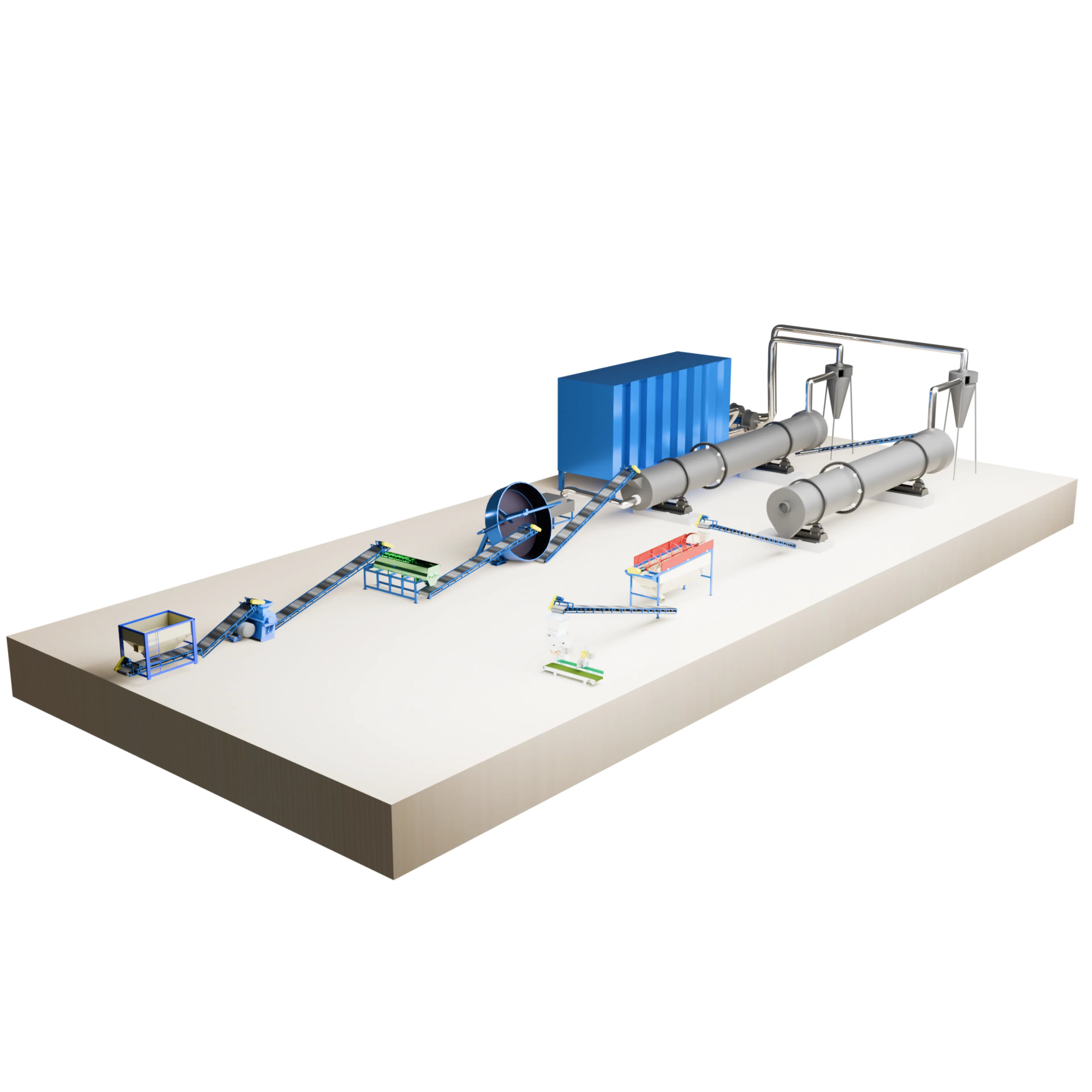 Disc granulation production line