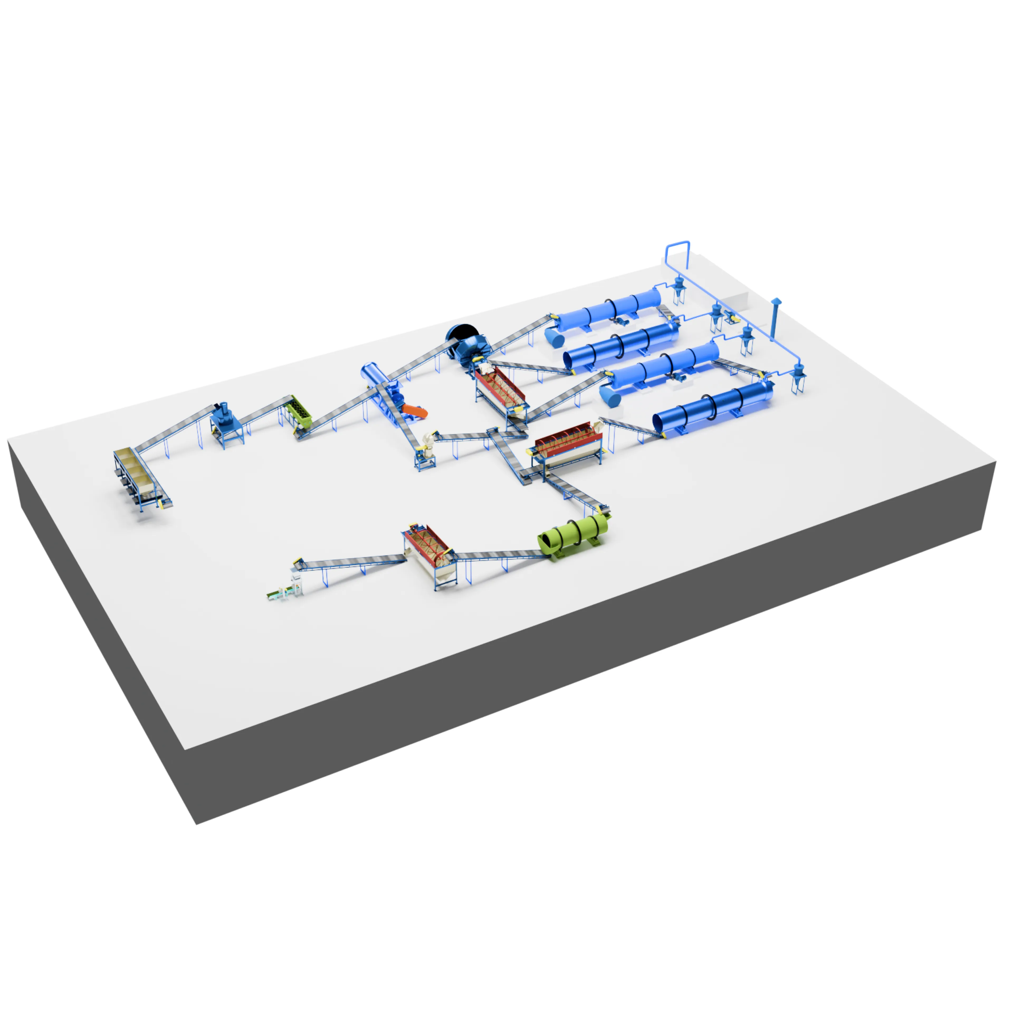 Two-baking and two-cooling production line