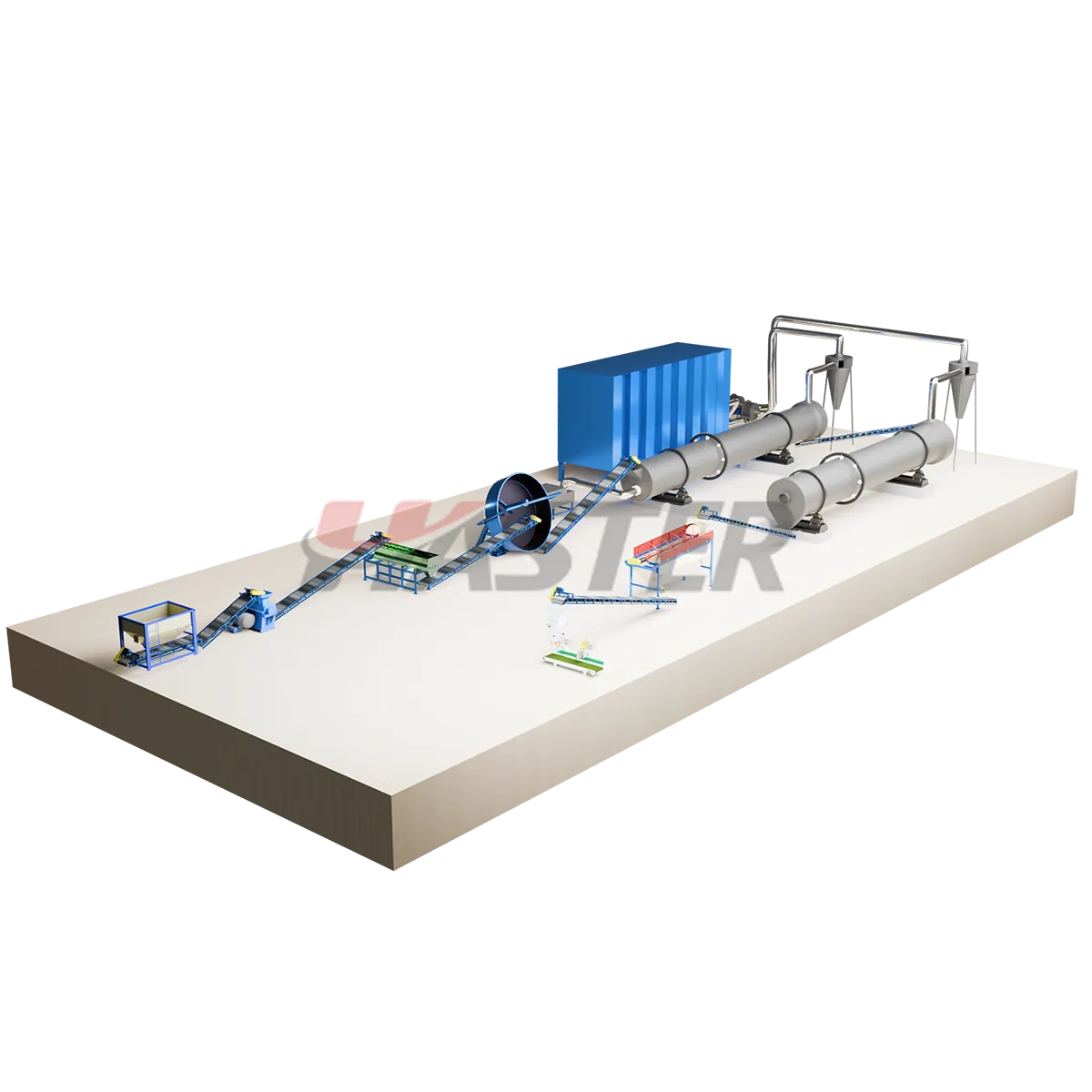 Disc granulation production line