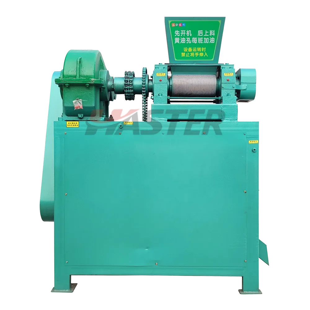 Twin-roll extrusion granulator